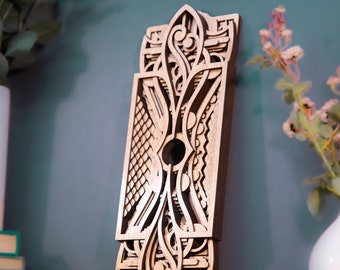 Intarsia ~16x6 Wooden Wall Art