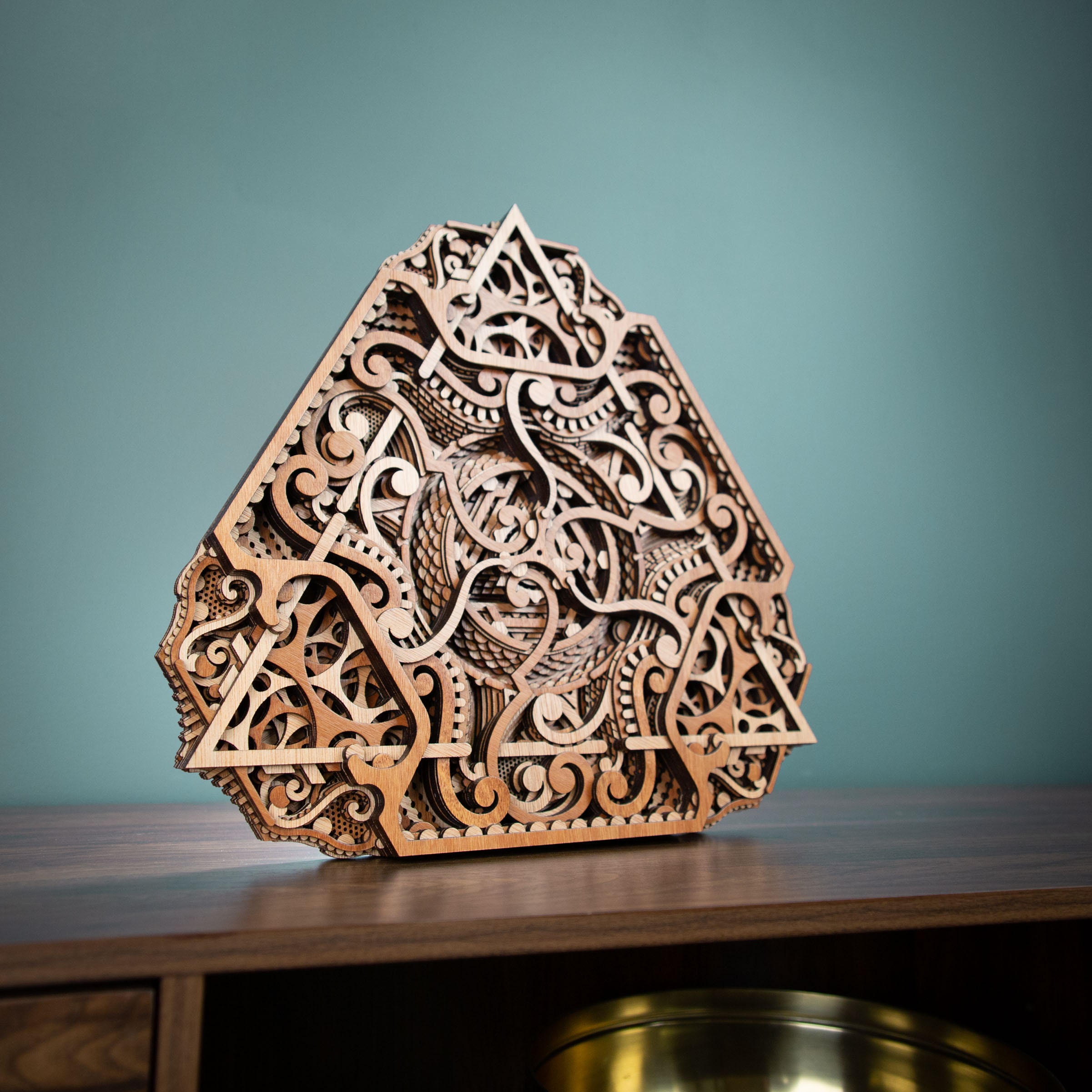 EQ2 | ~16x16 Wooden Wall Art Triangle