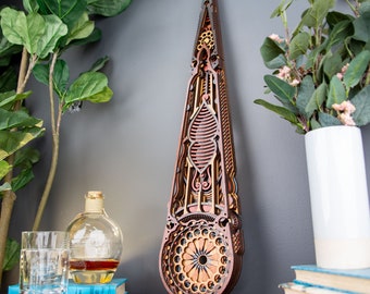 Ezra ~7x29"  Autumn Coloring | Wood Wall Art Panel