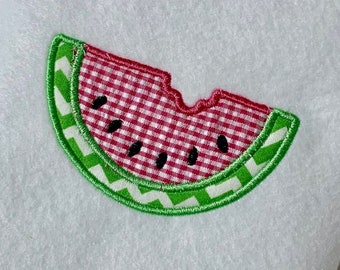 Applique Watermelon Slice Machine Embroidery Instant Download Design ...