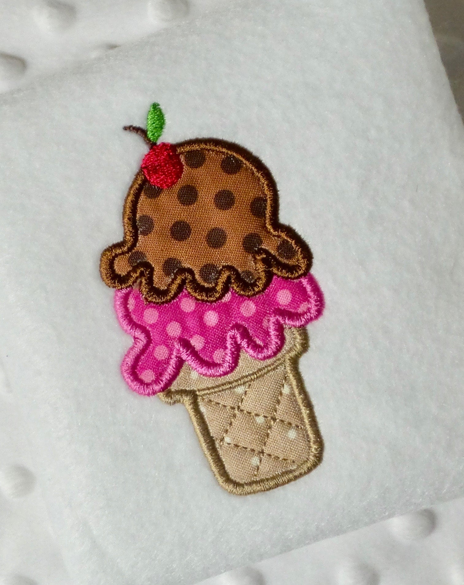  TOYANDONA 8pcs Sequins Ice Cream Cone Iron On Embroidered Patch  Decorative Patch Sewing Appliques for Clothes Girls Kids Pants DIY  Accessories