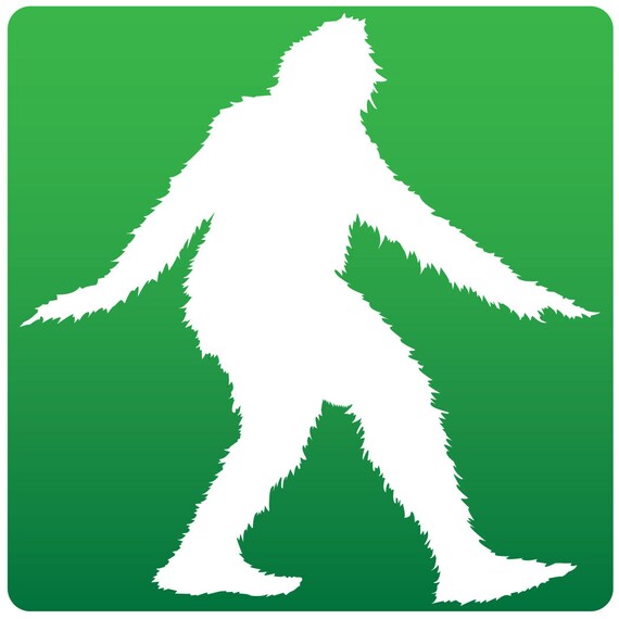 Abominable Snowman Sticker Etsy