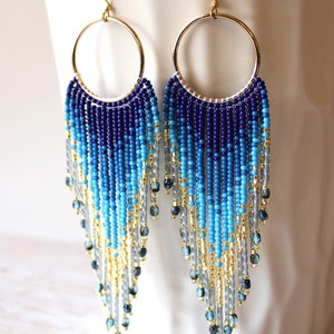 Women’s Tassel Earrngs Star Ear Stud Pave Crystal Dangle Earrngs Boho
