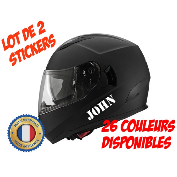 2 Stickers Artisanaux pour Casque de Moto : Donnez une Touche Unique à Votre Aventure. Sticker adhésif personnalisable. Autocollant casque