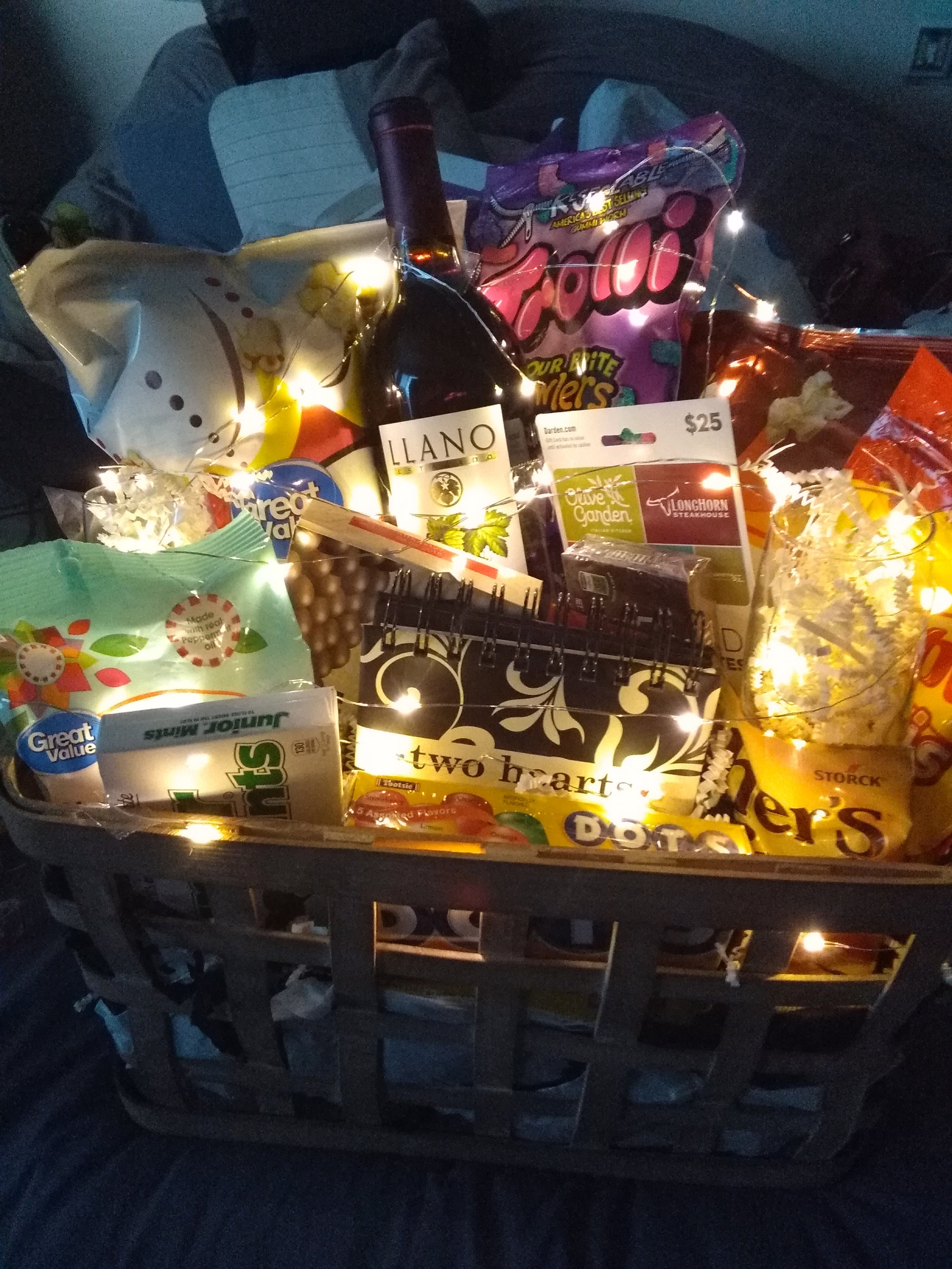 Date Night Gift Basket Or Christmas Basket For Two Etsy