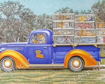 LSU Tigers 'TIGER MEAT' - Classic Art Print by Steve Ford