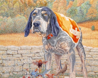 Tennessee Volunteers 'BREAKFAST OF CHAMPIONS' - Classic Art Print by Steve Ford