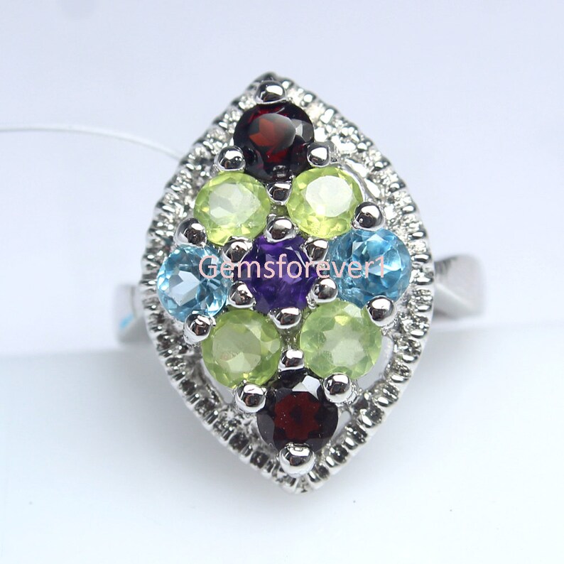 Pendant /& Earring Pendant And Earring Of Natural Gemstones,Fine Silver Multi Gemstone Jewelry Set Silver Ring 925 Solid Silver Set Of Ring