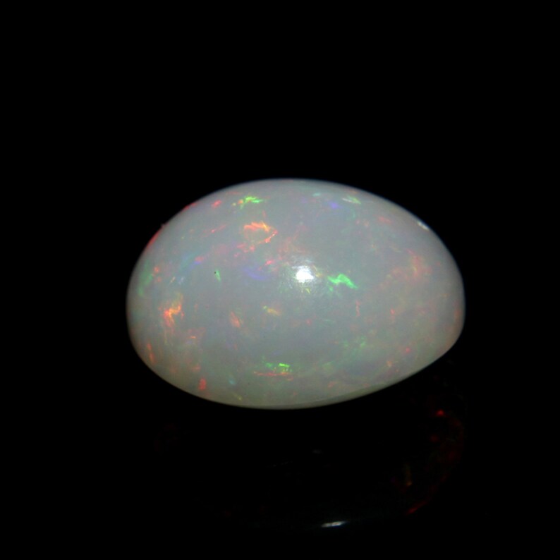 Ethiopian Opal 15x13 mm Oval Opal 7.66 Carat Natural Ethiopian Welo Fire Opal Oval Gemstone Multi Fire Opal Gemstone Electric Fire Opal