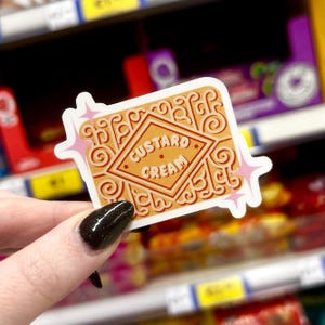 Custard Cream Biscuit Sticker