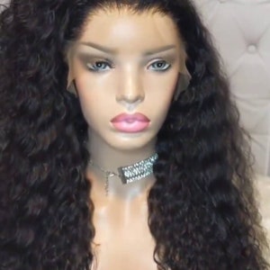 20" Deepwave Glueless "HD" High Definition Lace Front Human Hair Wig * Bleached Knots & Pre-plucked Hairline