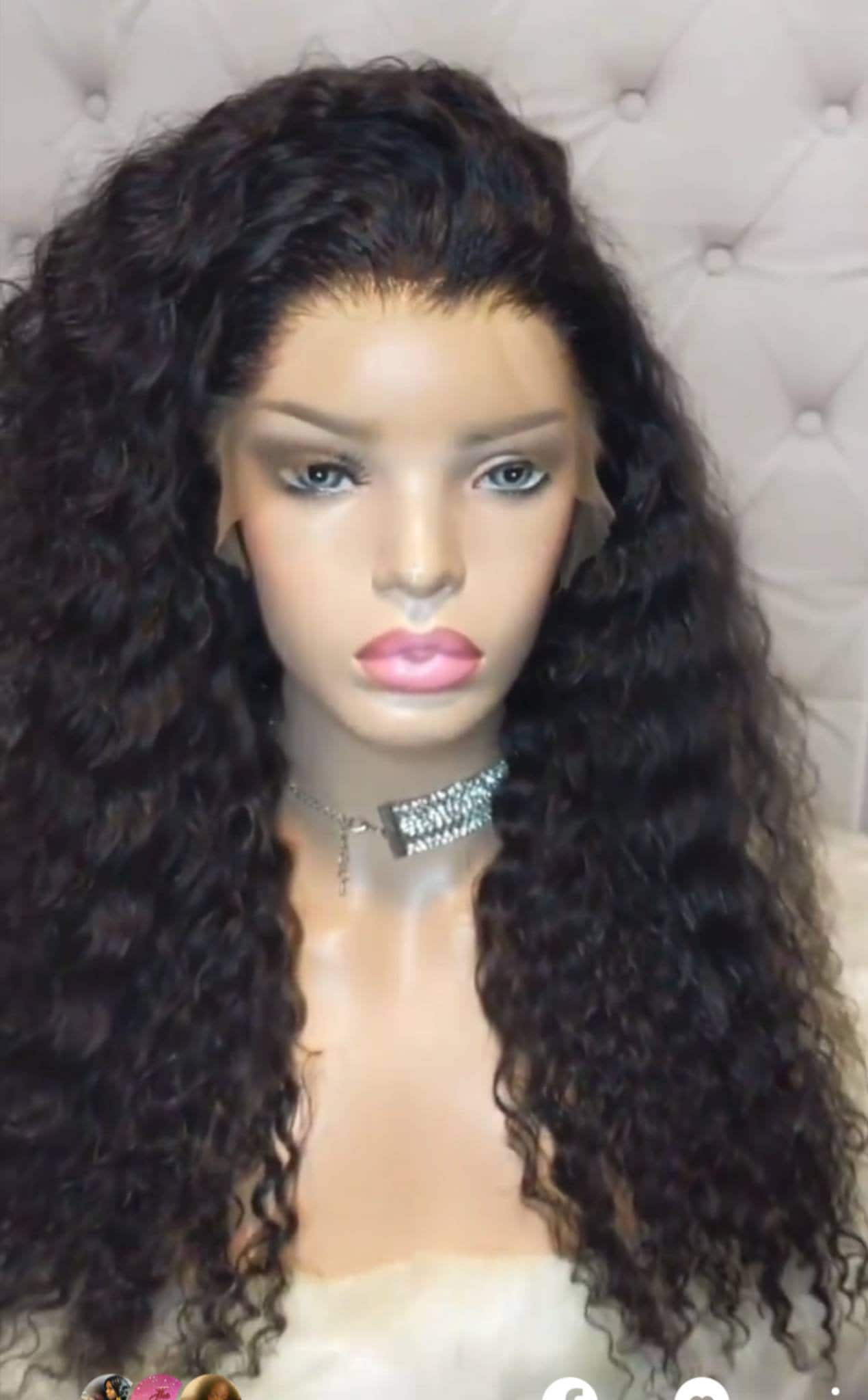 20 Inch Glueless HD Lace Front Wig Human Hair Pre Plucked Body Wave Curly Lace Front Wigs Human Hair, HD Transparent Water Wave  main image 2