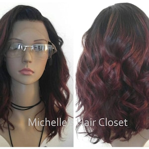 14" Glueless "INVISIBLE HD" Lace Front 100% Human Hair Wig (Cinnamon) Custom Cut & Color * Pre-plucked for NATURAL Hairline!!