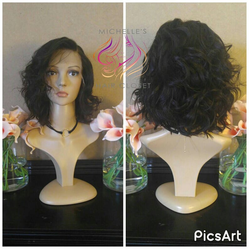 2018 Hair Styles Messy Wave Bob Style Lace Front Wig Short Bob