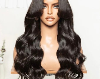 GLUELESS Invisible Full Lace 100% EUROPEAN Human Hair Wig * Fully Bleached Knots & Preplucked Natural Hairline!