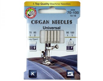 LNKA 60PCS Organ Flat Shank Sewing Needles,15X1 HAX1 130//705H Size 8,11,12,14,16,18 for All Household//Domestic Sewing Machines