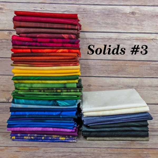 5+ Pounds Frond Design Studios Solid/Tone on Tone Fabric - Scrap Lot - Quilting Fabric