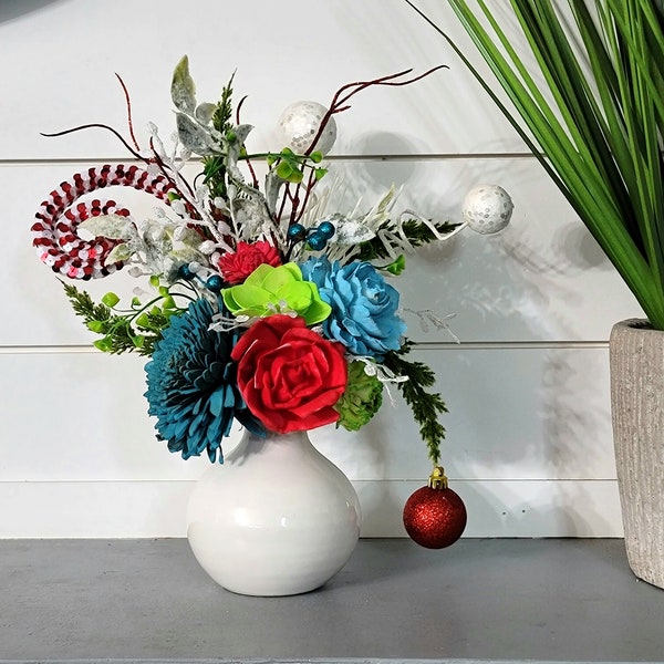 Grinch Flower Arrangements Etsy