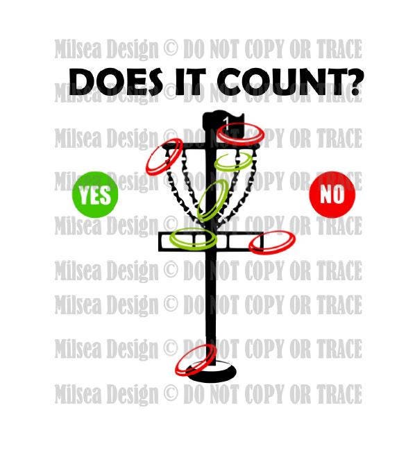 Download Does it count Disc Golf Disc Golf SVG Svg DXF Eps Dxf | Etsy