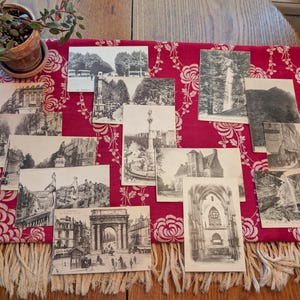 Lot of 3 Vintage French Postcards