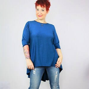 eBook Shirt with peplum EMMELIE size 34 - 52 sewing instructions & pattern A4 / A0 / Beamer file -Sewing pattern