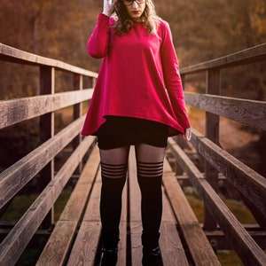 eBook Sandra&#39;s Zipfelshirt Tunic Hoodie Size 32 - 58 A4 / A0 Layer Print Sewing Pattern