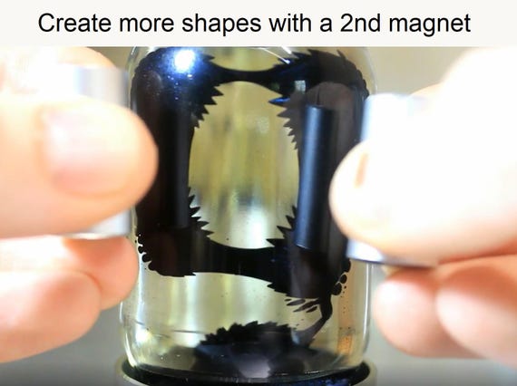 SPIKE Ferrofluid Magnetic Display in Black, Red, Blue or Gold