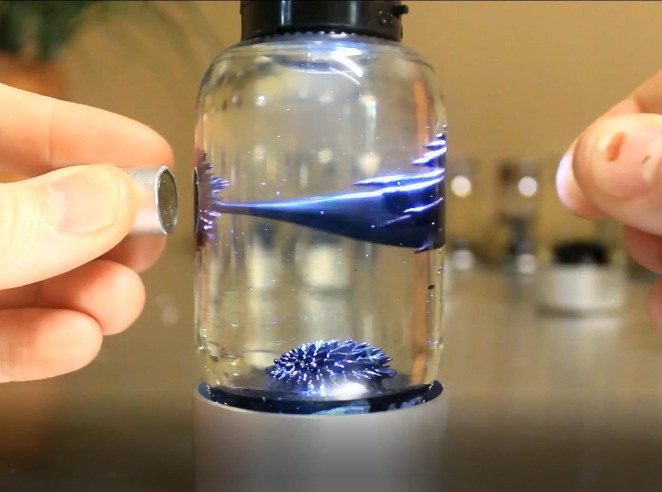 SPIKE Ferrofluid Magnetic Display in Black, Red, Blue or Gold