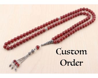 Custom Order, Prayer Beads, Worry Beads, Rosary, Tasbih 11-108 counts