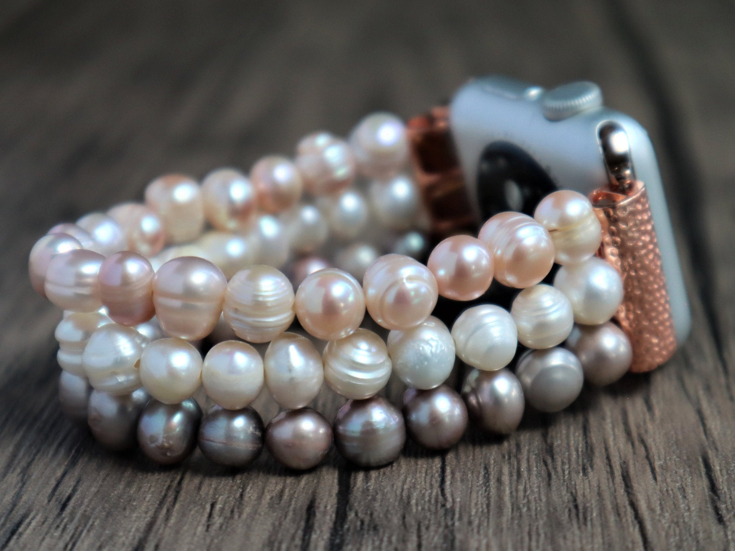 Pearl Stretch Apple Watch Band - Etsy display picture 3