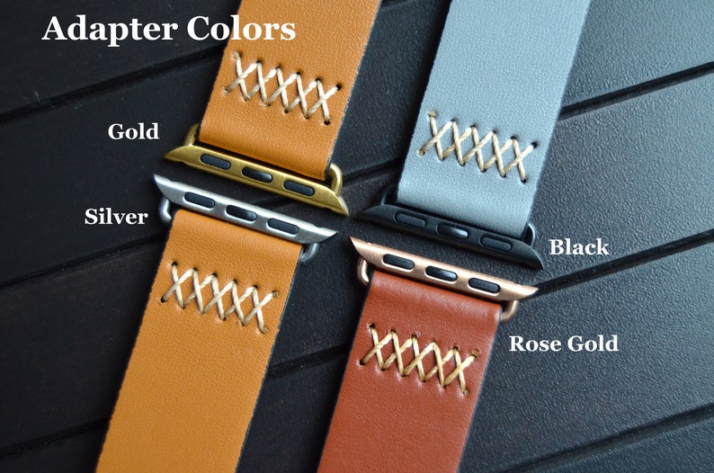 Personalized Leather Apple Watch Band Fitbit Versa 1 & 2 Etsy