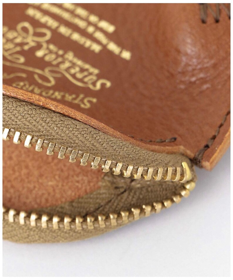 TSL Handmade Genuine Leather Round Zipper Coin Purse Pouch The Superior Labor