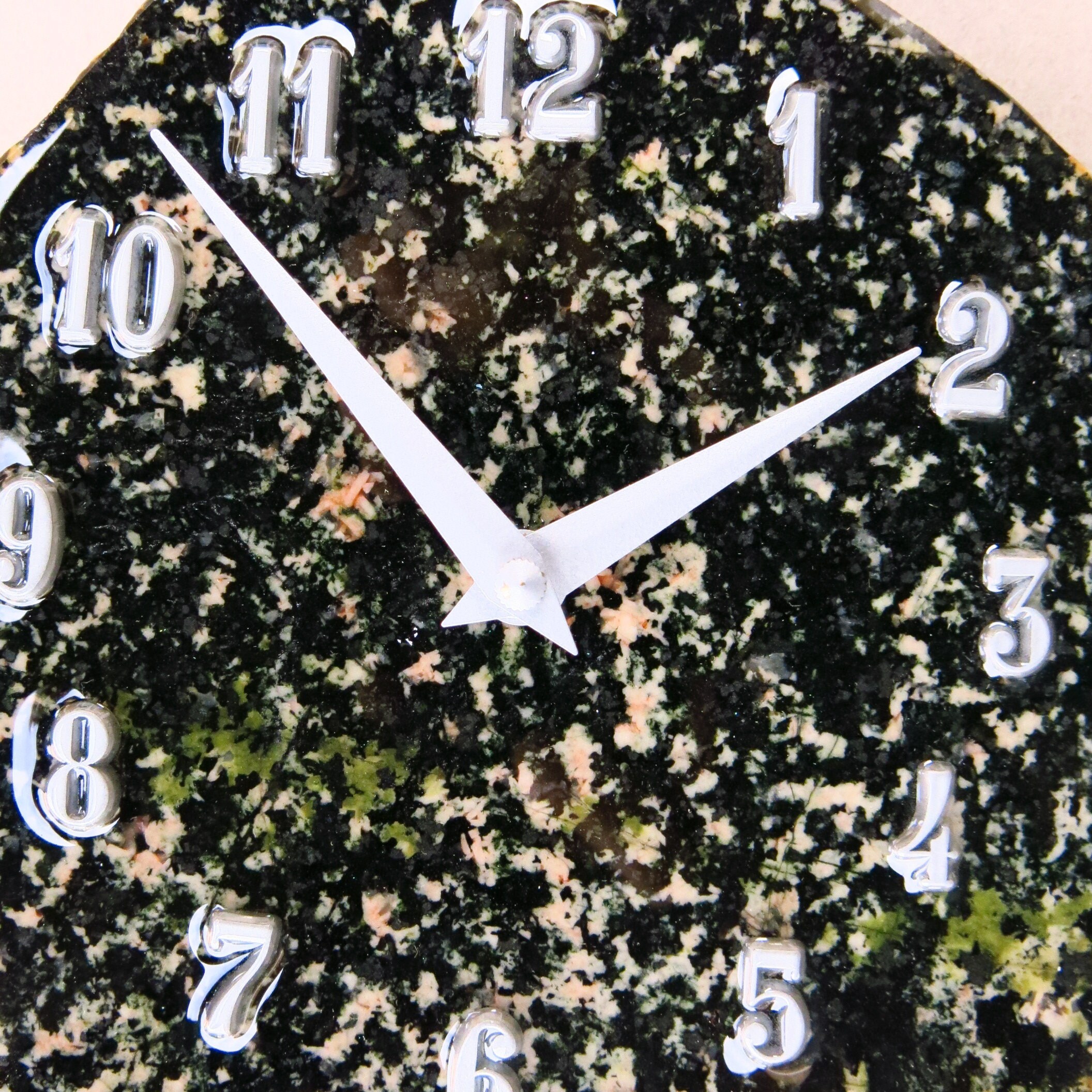 Natural Stone Wall Clock Large FREE Shipping Etsy UK