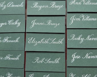 Place Cards for Events Bespoke Place Cards for Elegant Celebrations Handwritten Place Cards for Luxury Wedding Escort Cards for Wedding