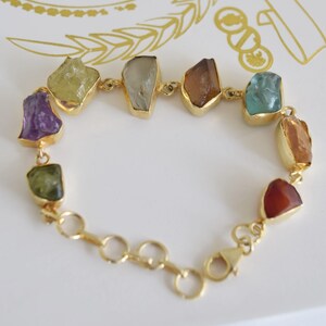 7-Stein Natur Armband