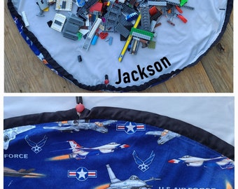 42-Zoll-Luftwaffe Lego-Matte, Swoop-Tasche, Lego-Tasche, Flugzeuge und Jets