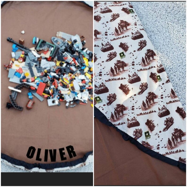 Army Toys Mat Custom Army Lego Mat Drawstring Lego Mat Toy Soldiers 44 inch