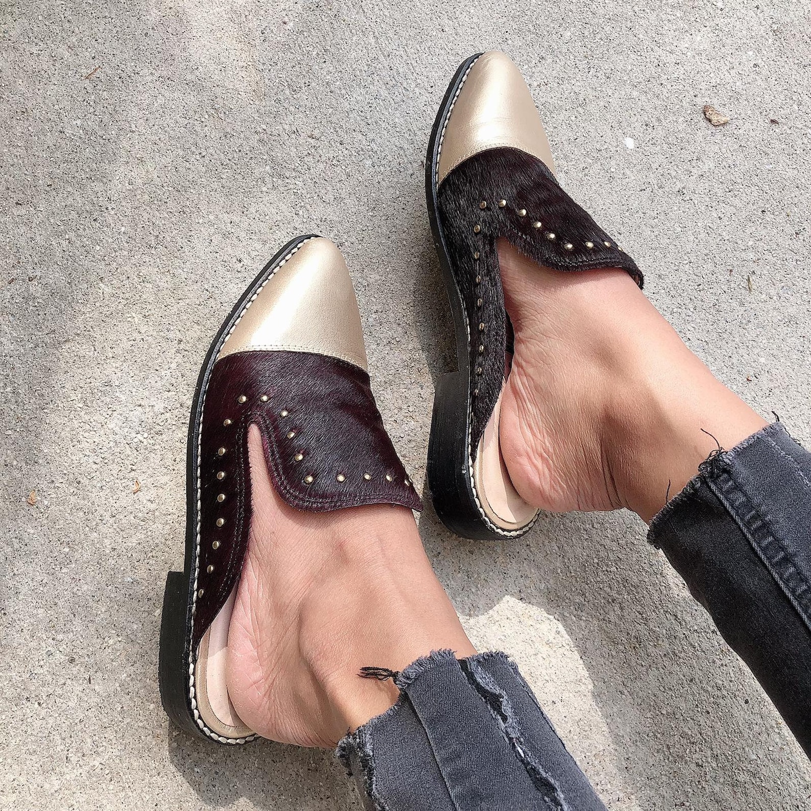 Las mejores ofertas en Zapatos para mujer zuecos superiores de cuero con cuña lisos | eBay