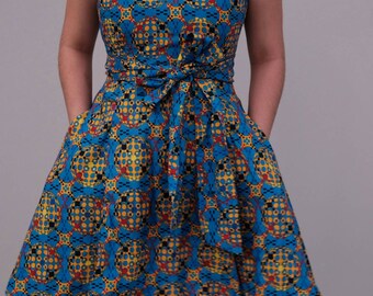 pleated ankara short gown styles