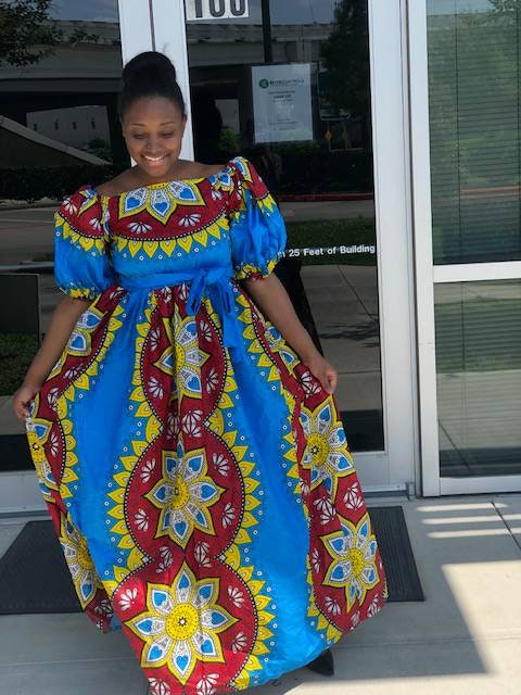 African Clothing for Women Full Length Maxi Dress With Ankara - Etsy