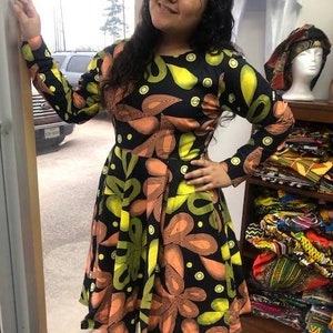 ON SALES African clothing for woman African ankara dress long sleeve Afriican attire African fashion African dress African wears