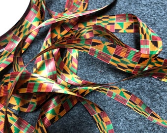 African print ribbon african Ankara kente ribbon Ankara ribbon kente ribbon african clothing African print