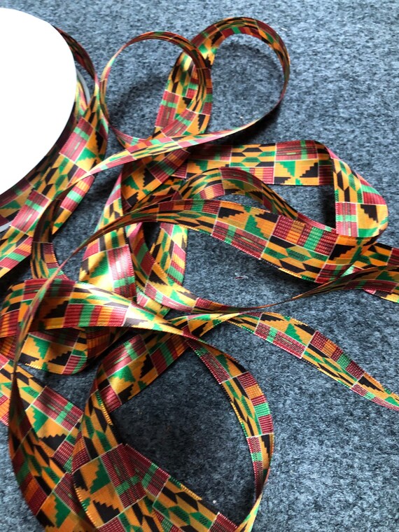 African Print Ribbon African Ankara Kente Ribbon Ankara Ribbon