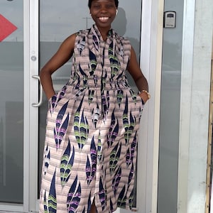 African clothing for women Ankara Kente print , African Print Dress