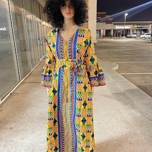 African clothing for women Ankara kente dress African women long dress maxi Dress African clothing African fashion African attire