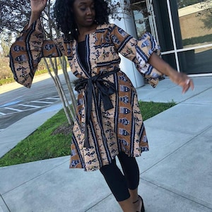Vêtements africains pour femmes ankara robe ouverte blazer africain Ankara robe africaine robe africaine robe africaine