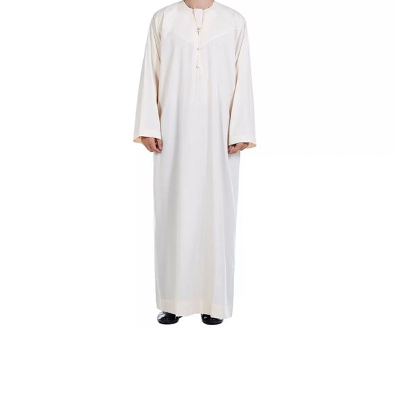 Men Arabic Islamic Clothing Men Jalabiya Jubba Disdash Kaftan