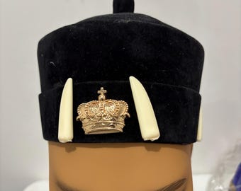 帽子 bijou tiara velvet cap Odogwu African Chieftaincy Wedding Hat. Igbo Ozo Cap, African