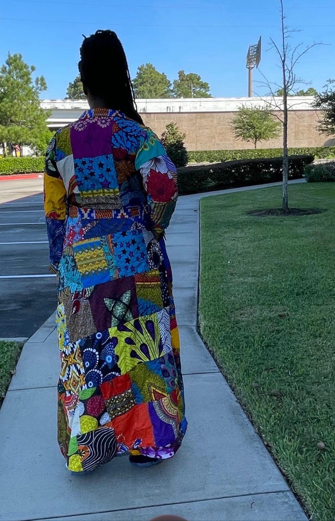 Gorgeous Lomg Patchwork African Robe, Ankara Kente Print African Kimono ...