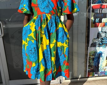 African dress for women ankara Danshiki off the shoulder Dress African dress  African fashion African clothing